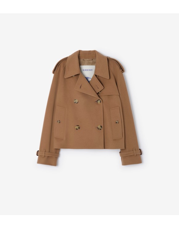 Cropped Cashmere Mayfair Trench Jacket