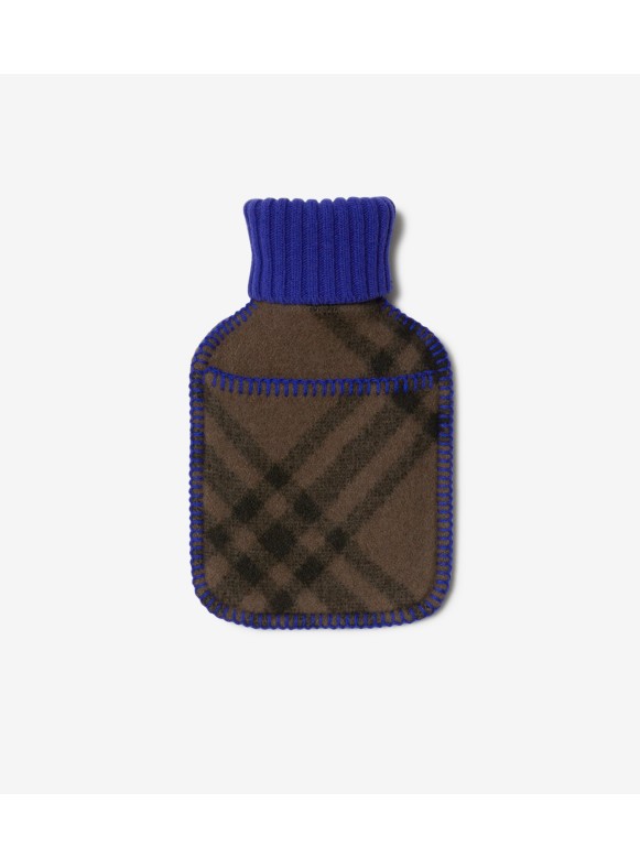 BURBERRY Hot Water Bottle and Checked Wool Cover for Men