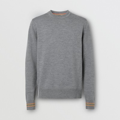 Monogram Motif Cashmere Sweater in Black - Men | Burberry® Official