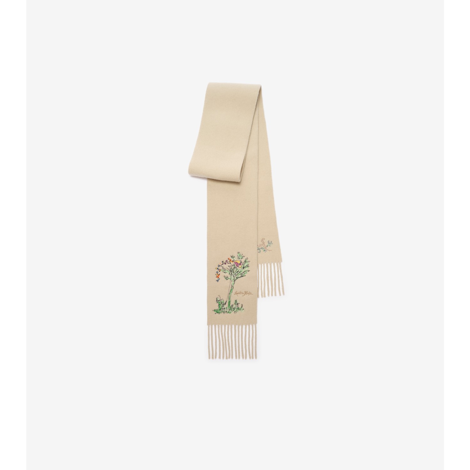 Narrow Brave Little Tree Cashmere Scarf