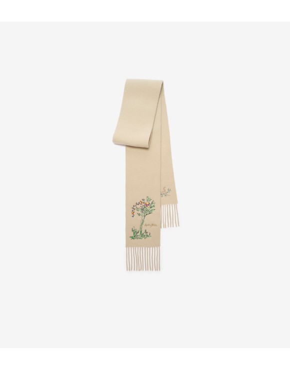 Narrow Brave Little Tree Cashmere Scarf