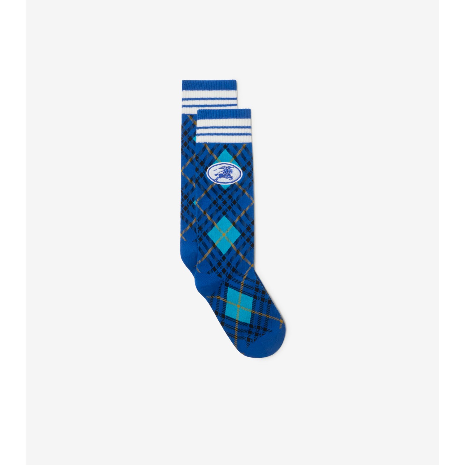 Chaussettes en mélange de coton stretch argyle Check