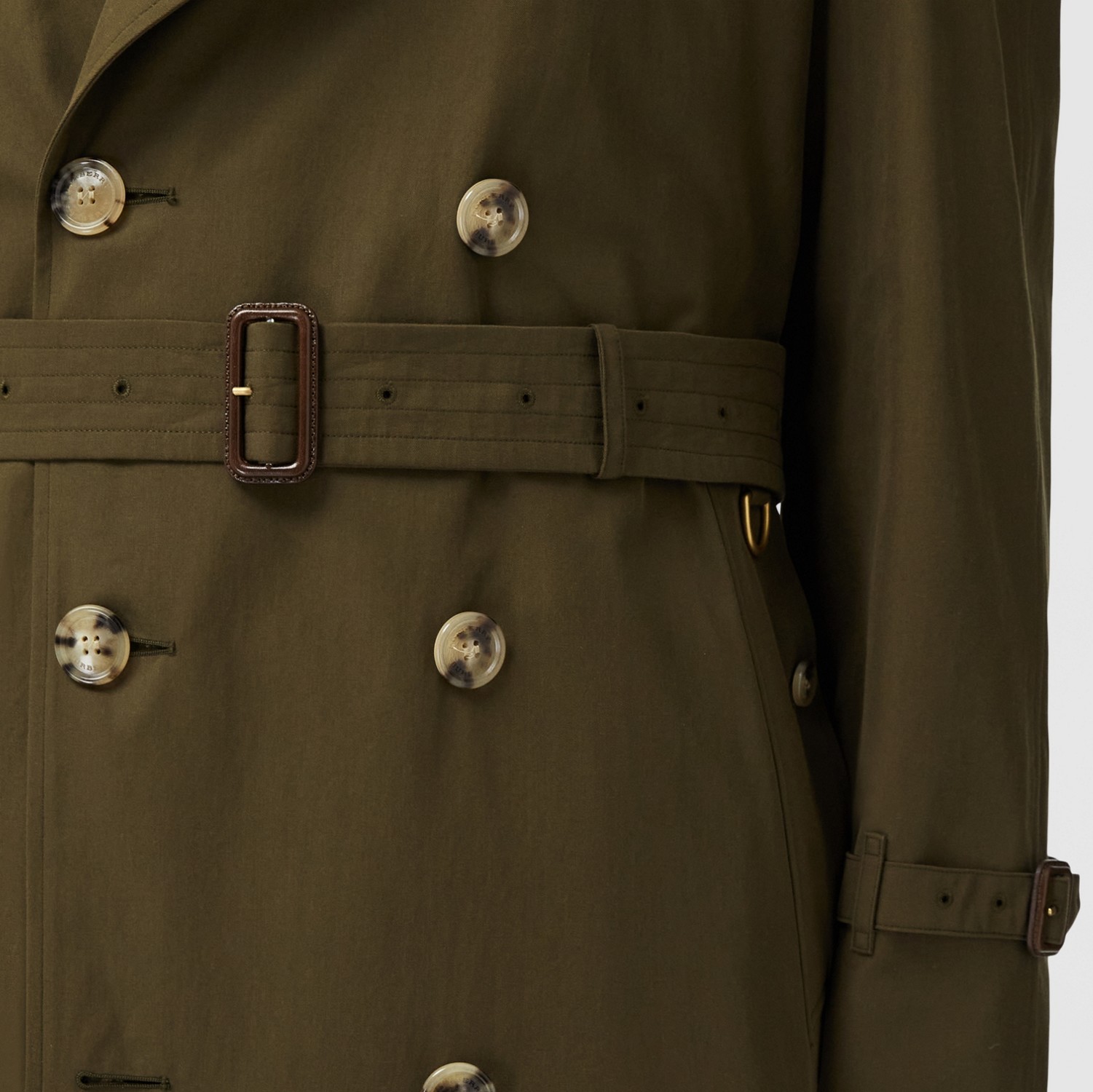 Heritage-Trenchcoat in Westminster-Passform (Dunkles Militärkhaki) - Herren | Burberry®