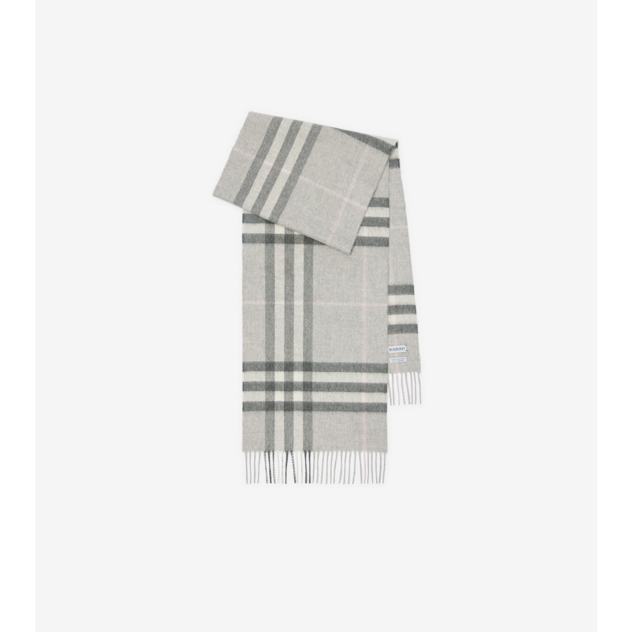 チェック カシミアスカーフ (ストーン) | Burberry®公式サイト