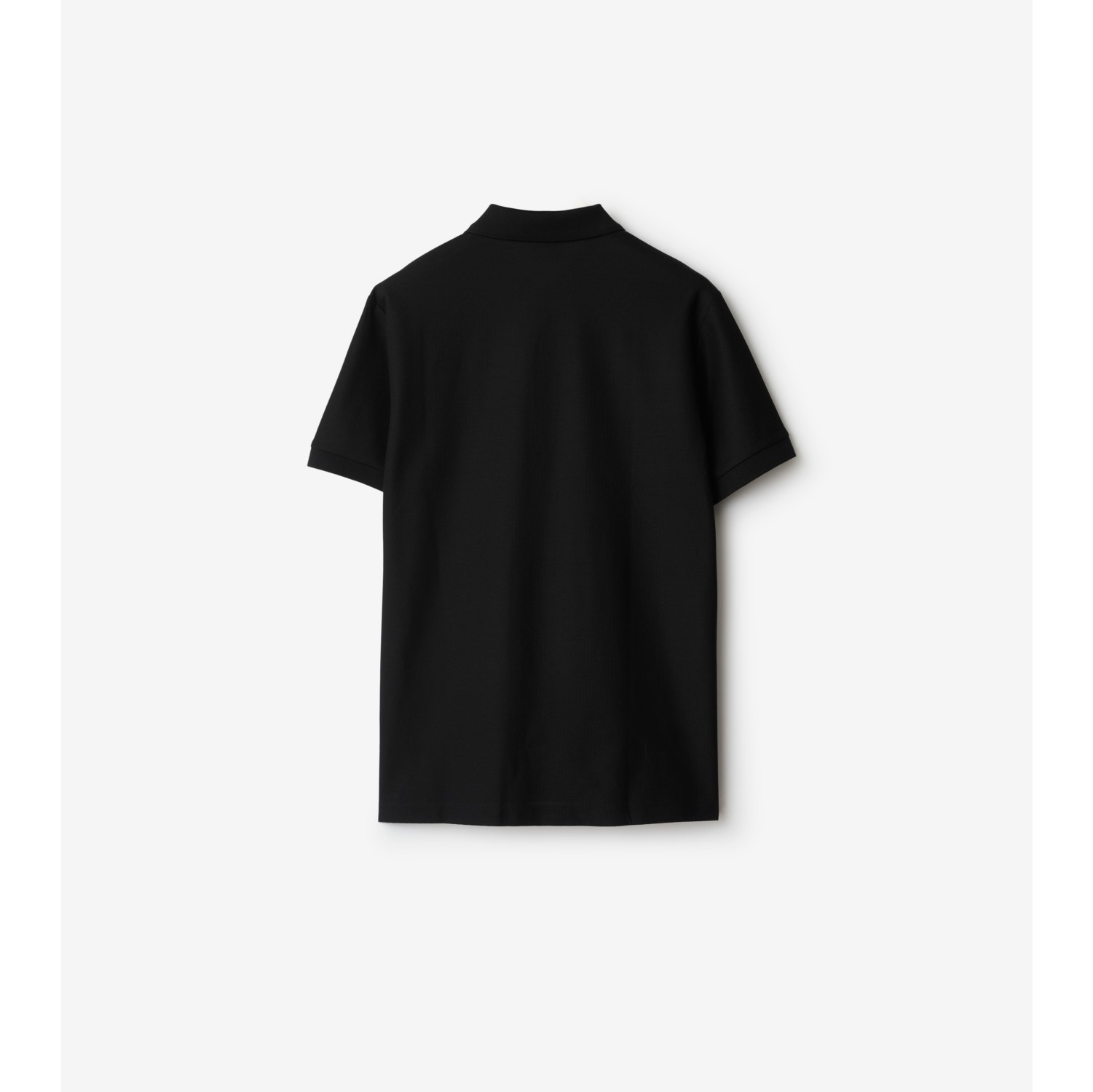 Cotton Polo Shirt in Black - Men | Burberry® Official