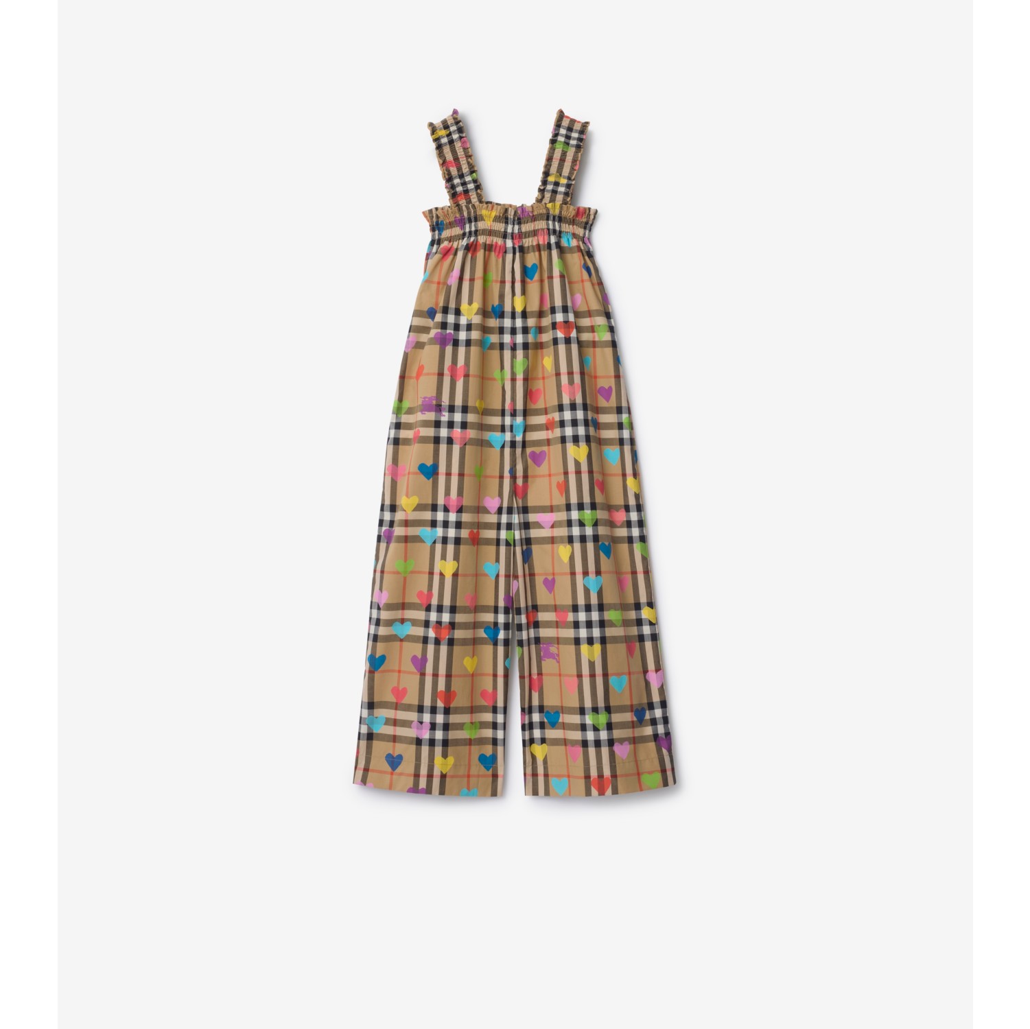 Heart Check Cotton Jumpsuit