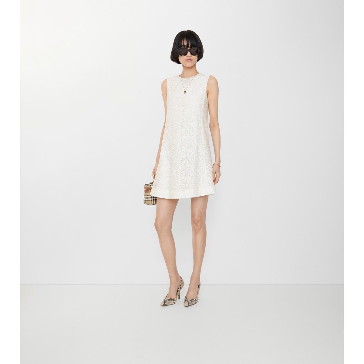  Paisley Lace Shift Dress