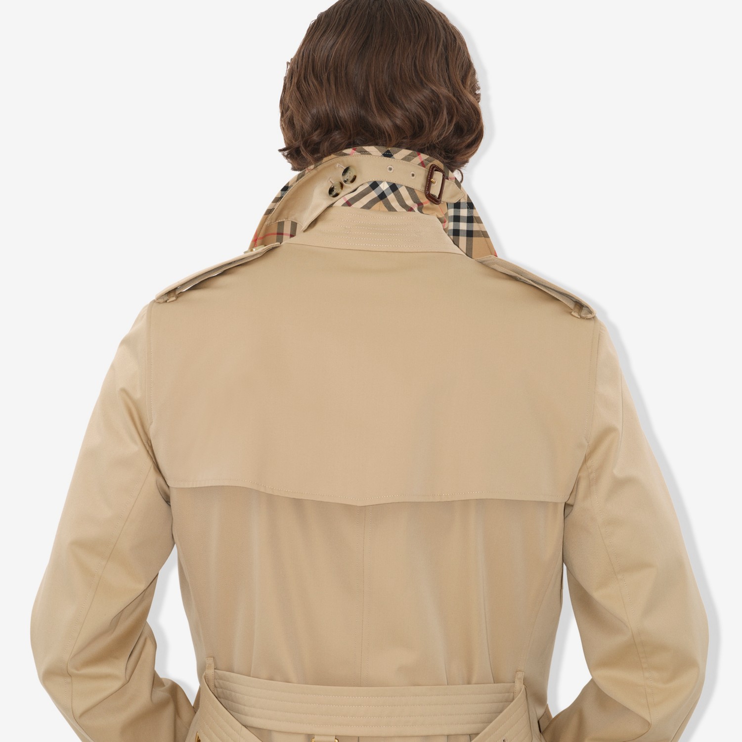 Long Kensington Heritage Trench Coat in Honey - Men, Cotton Long Kensington Heritage Trench Coat in Honey - Men, Cotton
