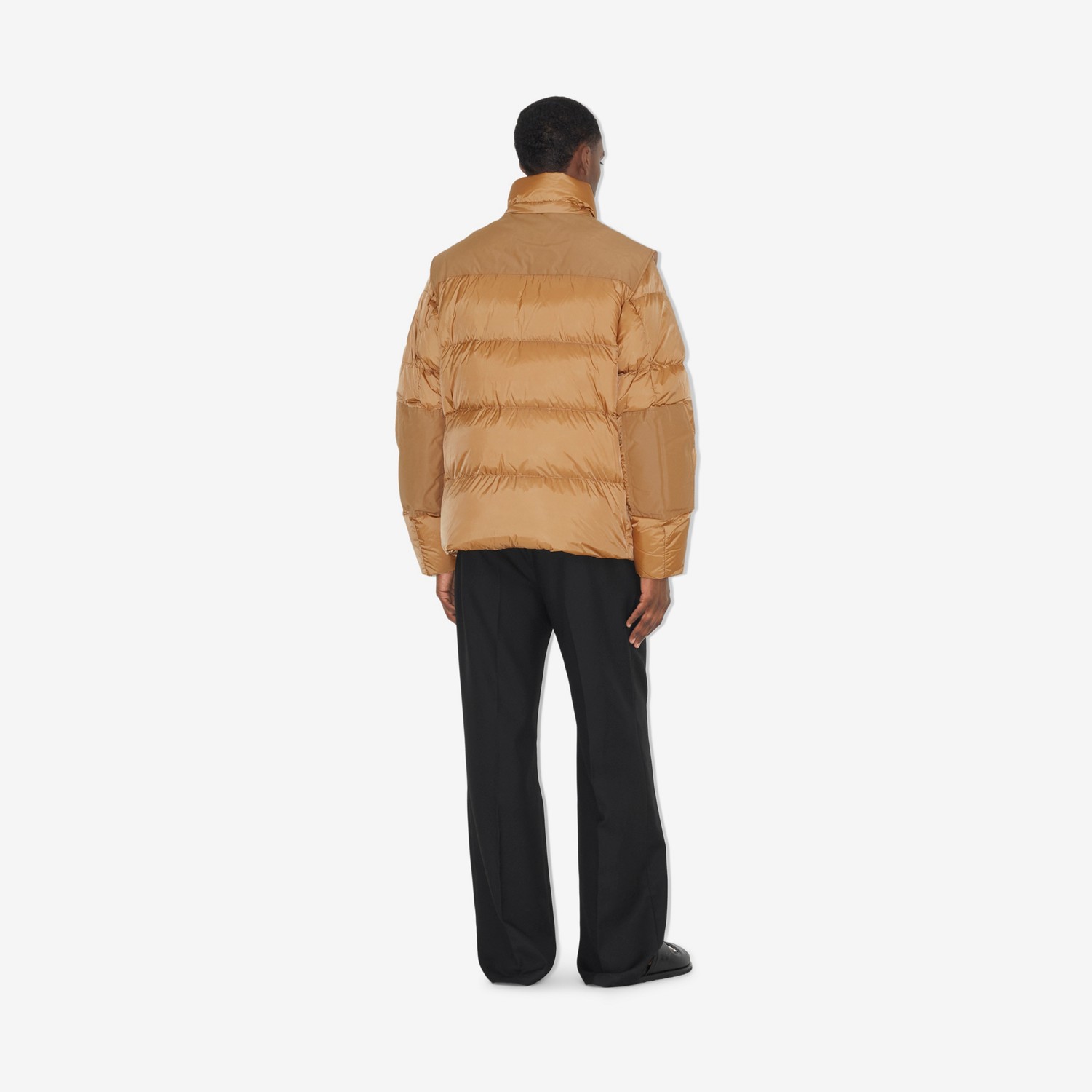 Detachable Sleeve Nylon Puffer Jacket