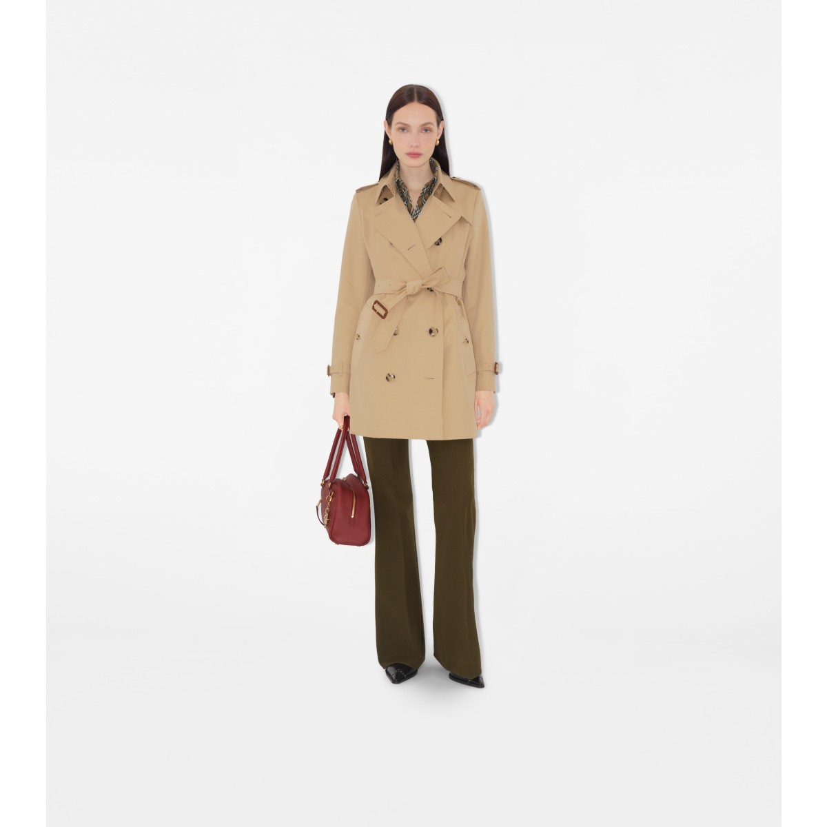  Check Short Chelsea Heritage Trench Coat