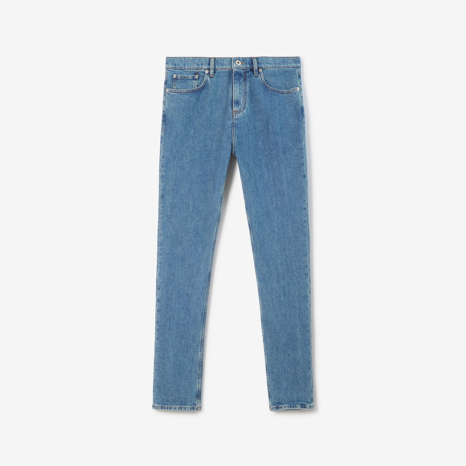 Calças jeans com corte slim (Azul Médio) - Homens | Burberry® oficial