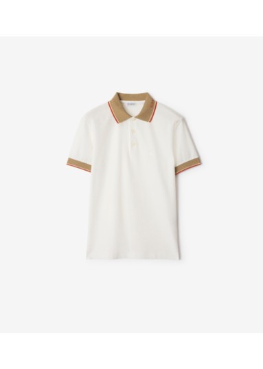 Logo Collar Cotton Polo Shirt