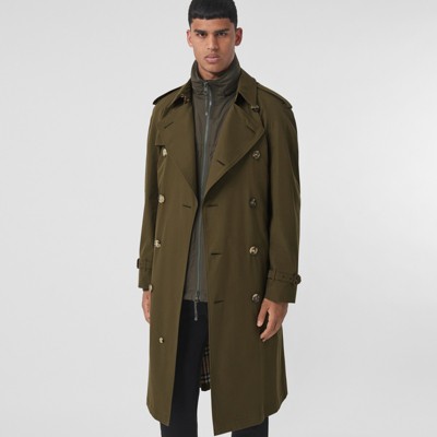 khaki green mac coat