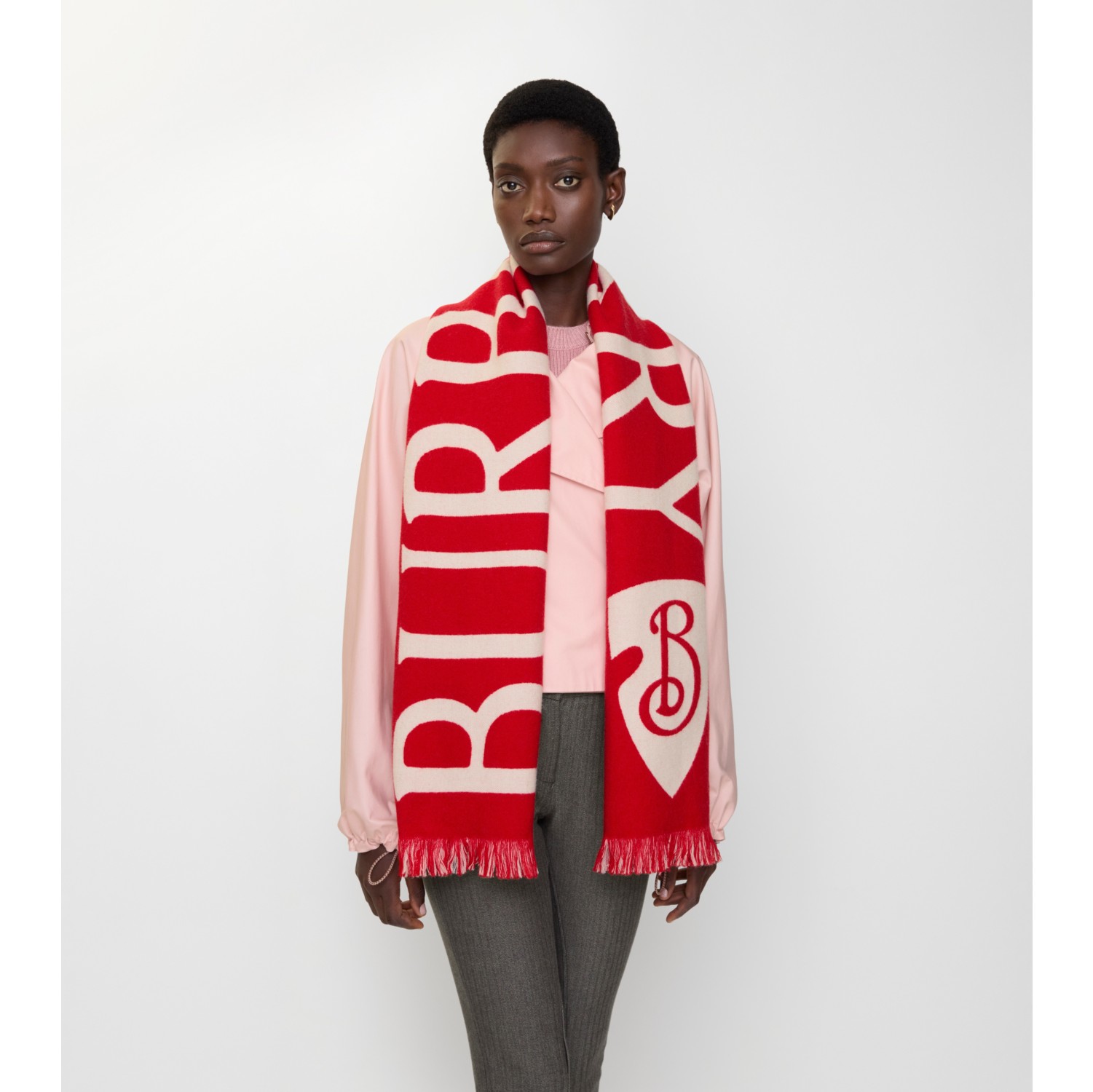 Logo Wool Scarf