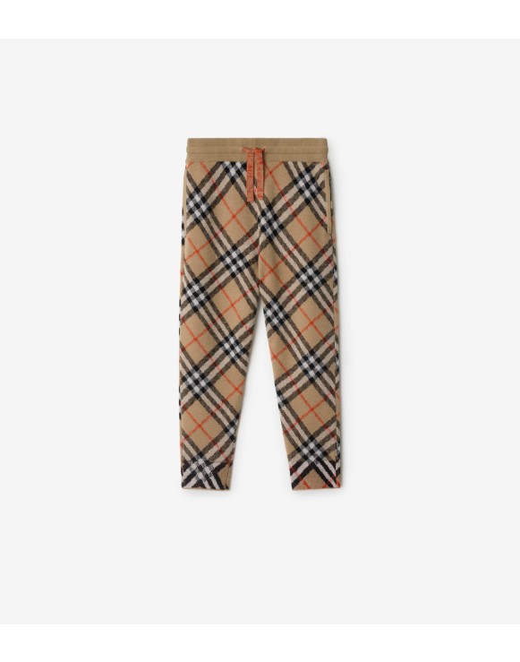 Pantalon de jogging en laine Check