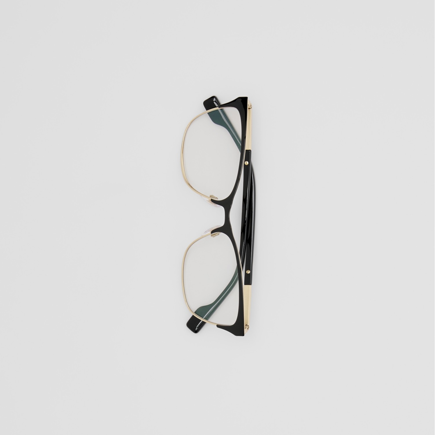 Monture œil-de-chat pour lunettes de vue avec rayures iconiques