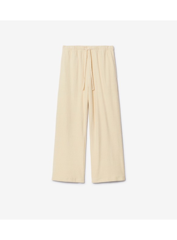 Pantalon de jogging en cachemire mélangé (Blanc naturel) - Femme, Coton,  Nylon, Pur cachemire | Site officiel Burberry®