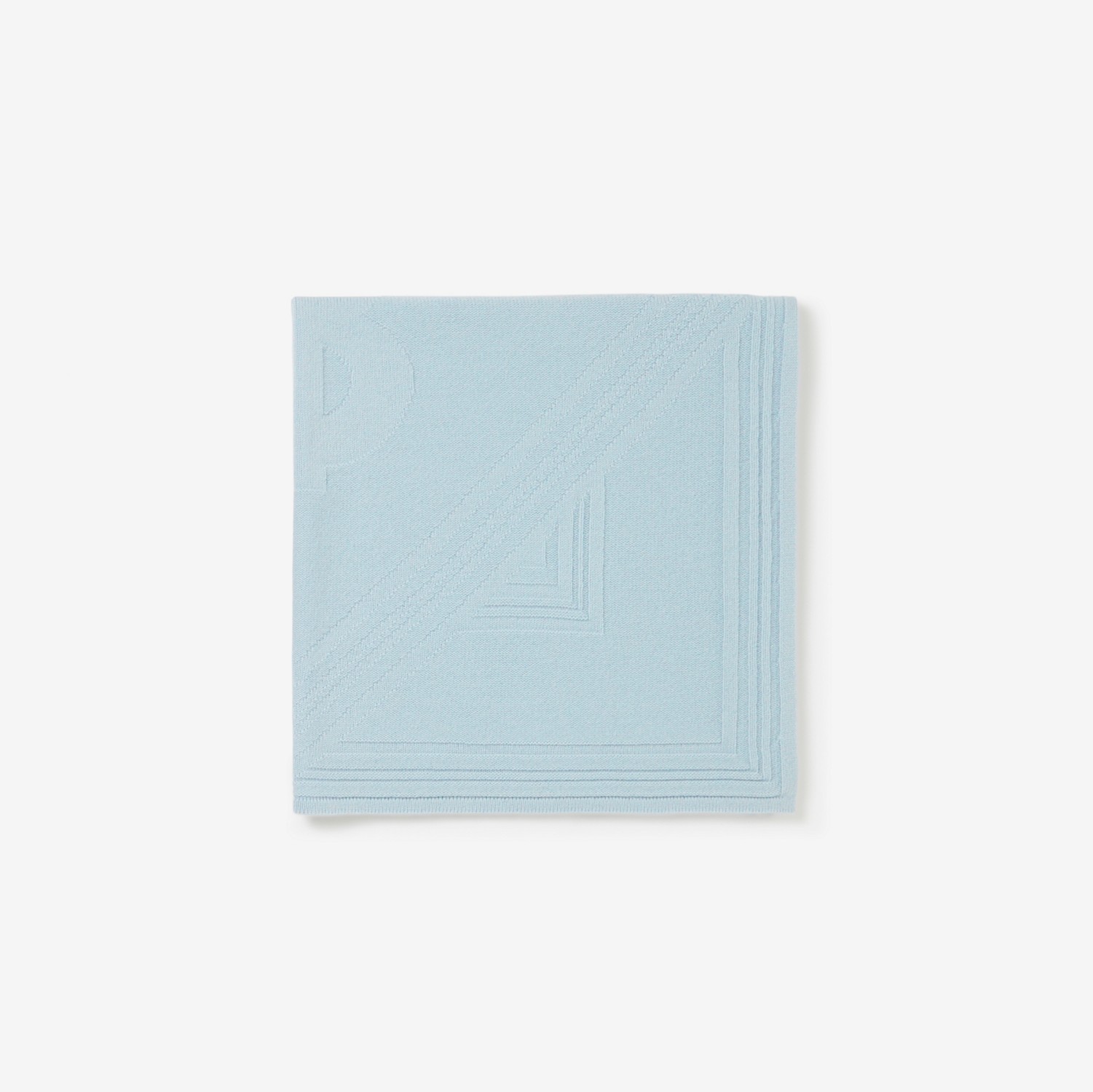 Monogram Cashmere Baby Blanket in Pale Blue - Children