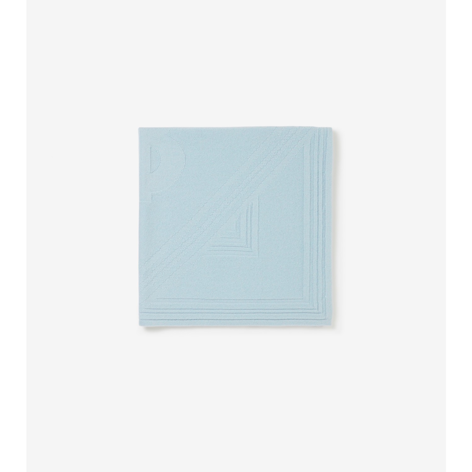 Monogram Cashmere Baby Blanket in Pale Blue - Children