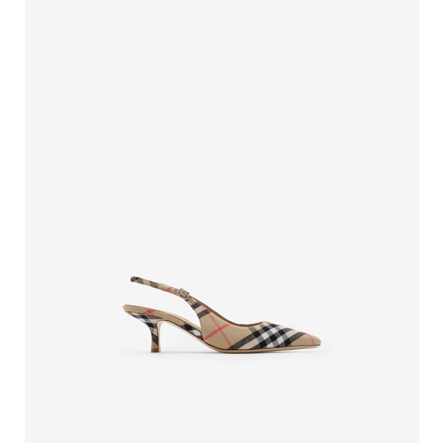 Slingback-Pumps „Dame“ in Check
