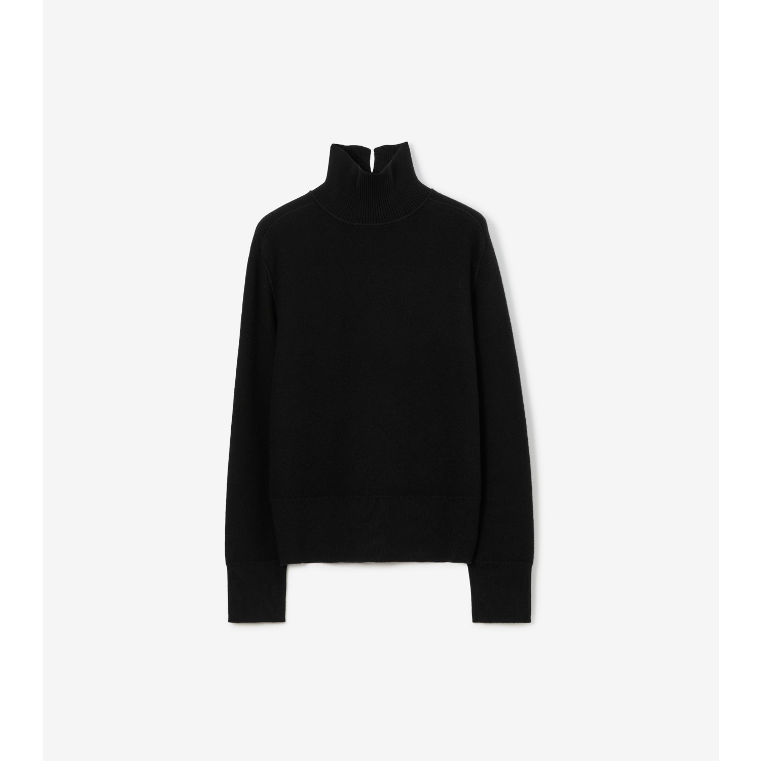 Wool Cashmere Sweater in Black Women Burberry Official