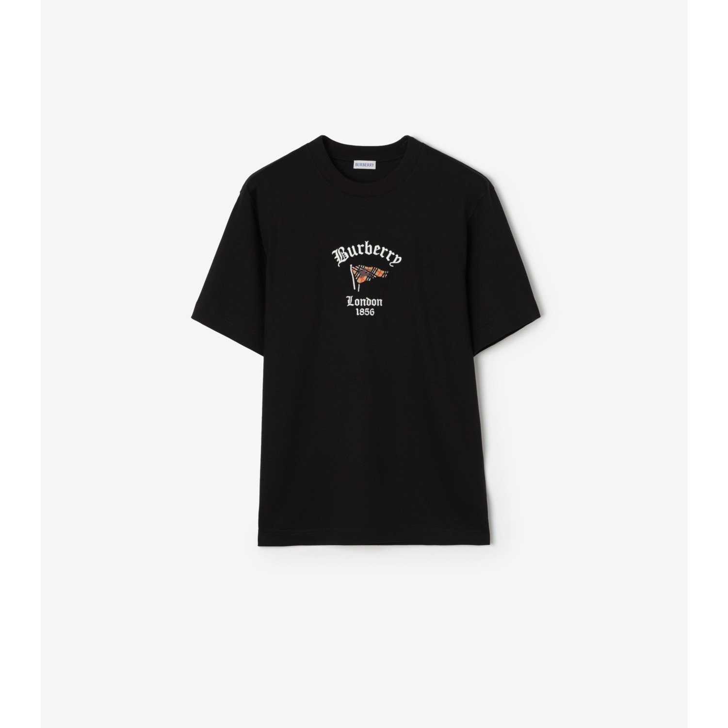 Check Flag Cotton T-shirt