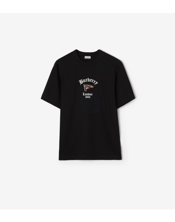 Check Flag Cotton T-shirt