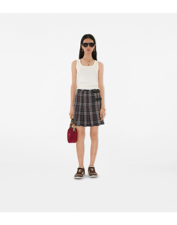 Check Wool Mini Kilt