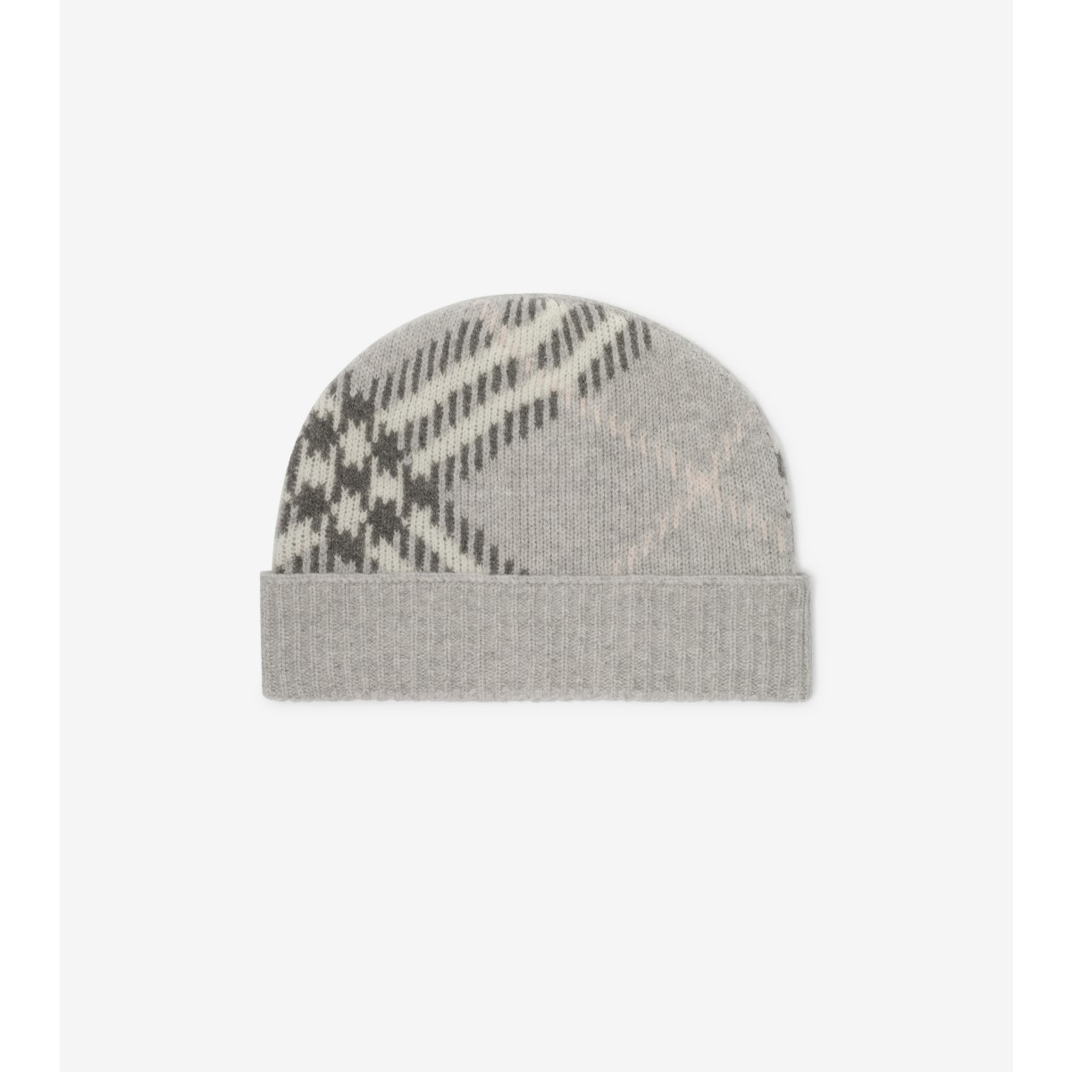  Check Cashmere Blend Beanie