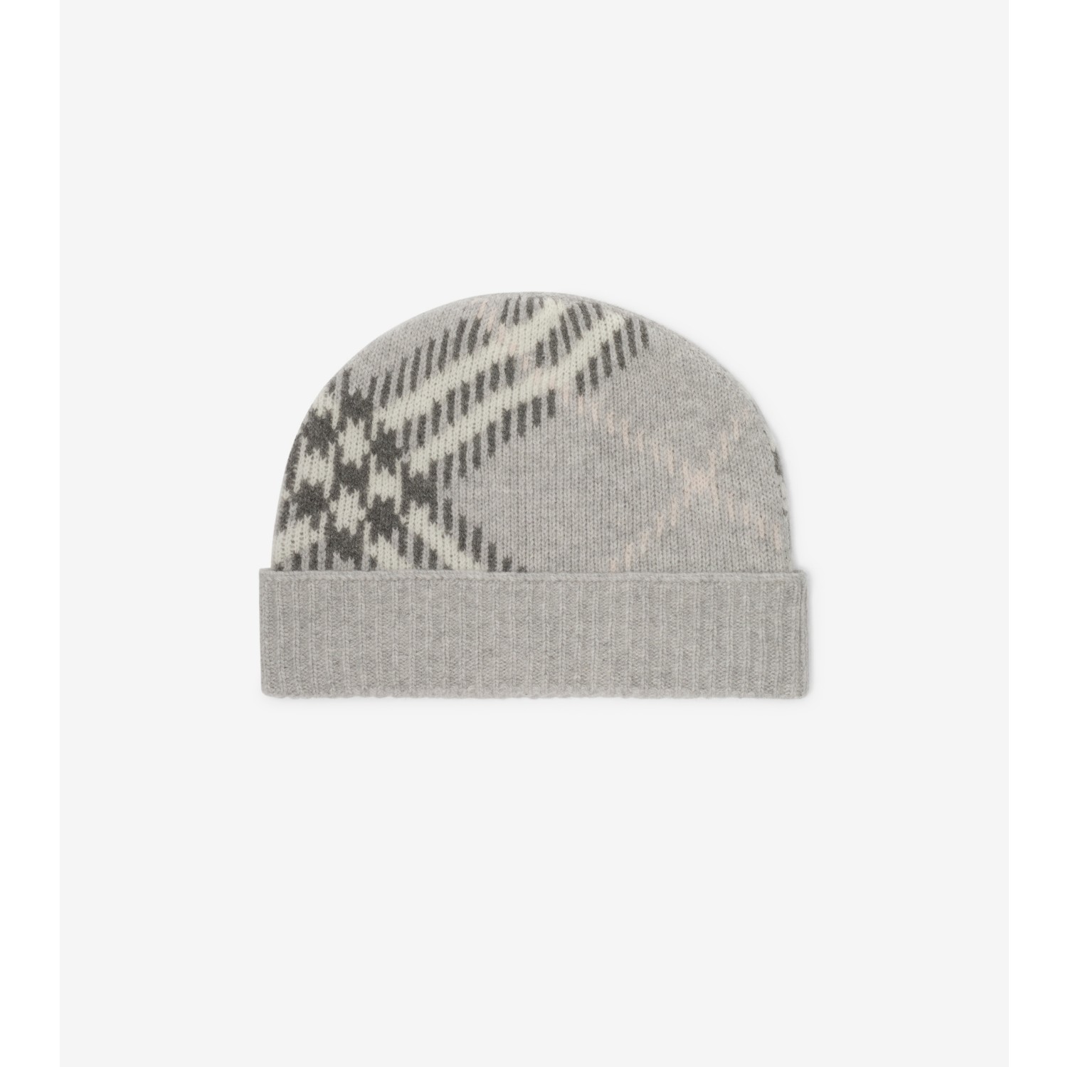 Check Cashmere Blend Beanie