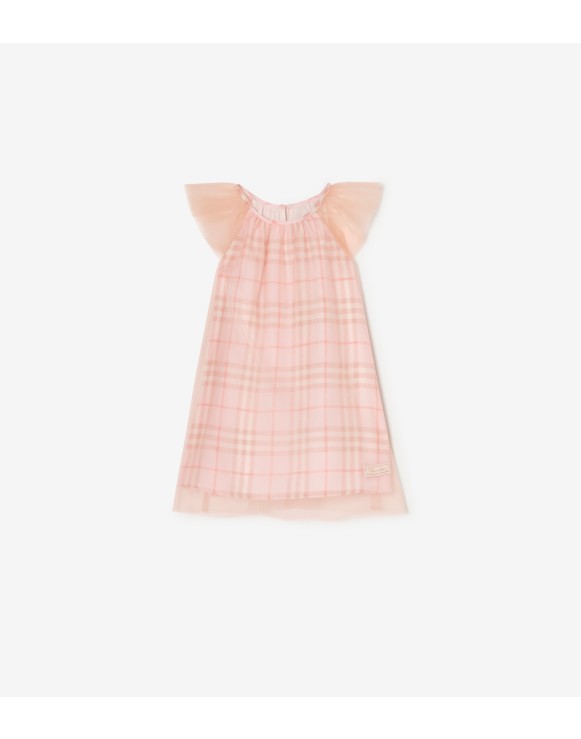 Vestido Check en seda