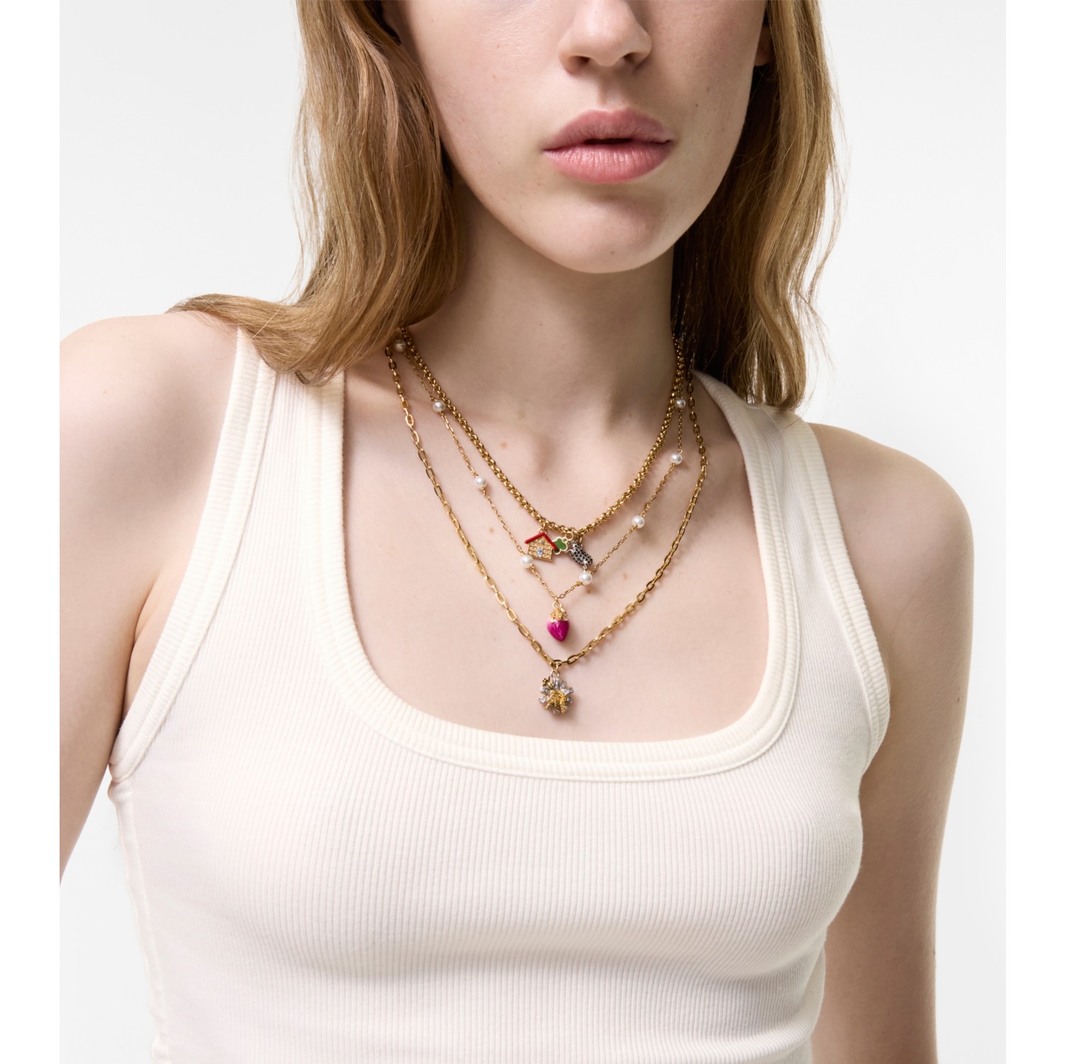 Multi-layered Charm Necklace