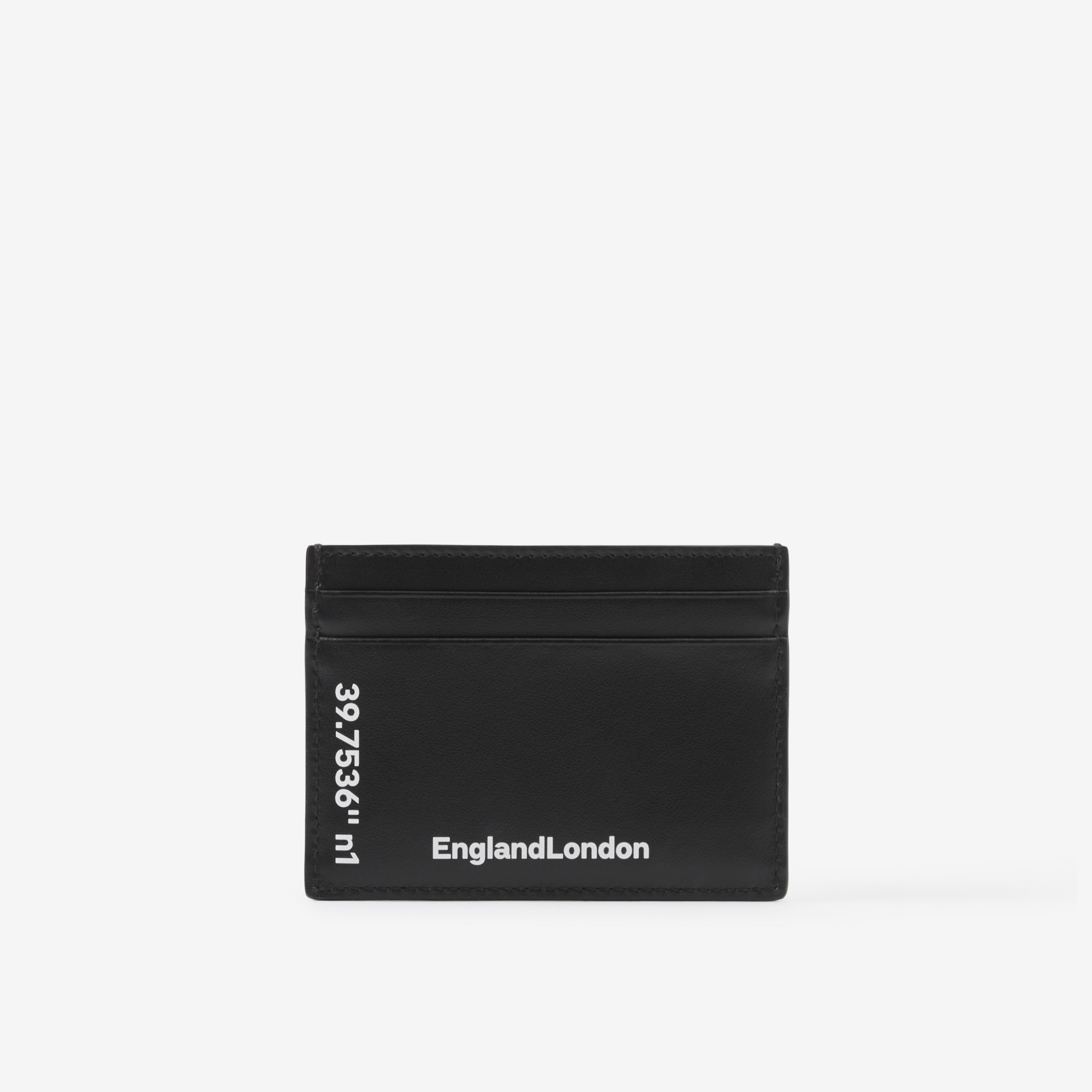コーディネートプリント​ レザー カードケース (ブラック) - メンズ | Burberry®公式サイト - 3