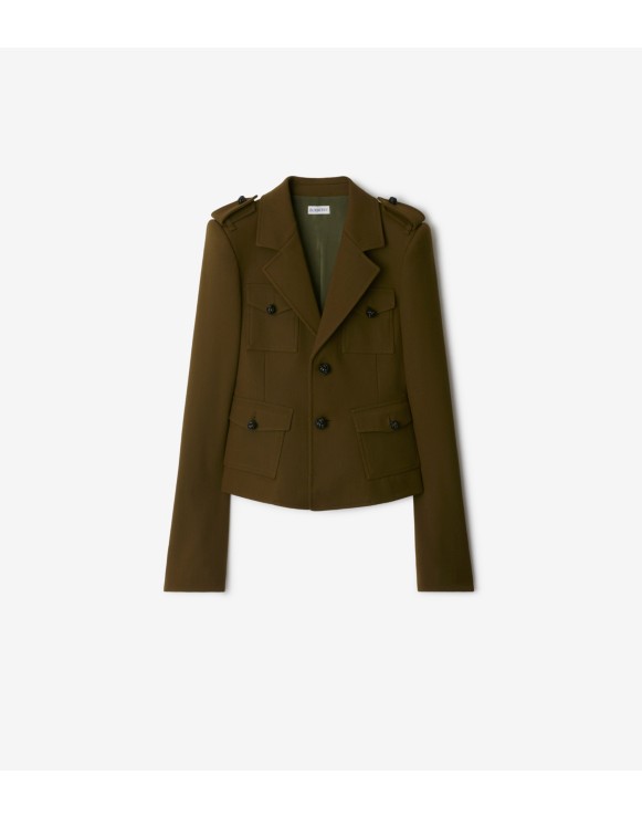 Veste de costume en nylon et laine mélangés