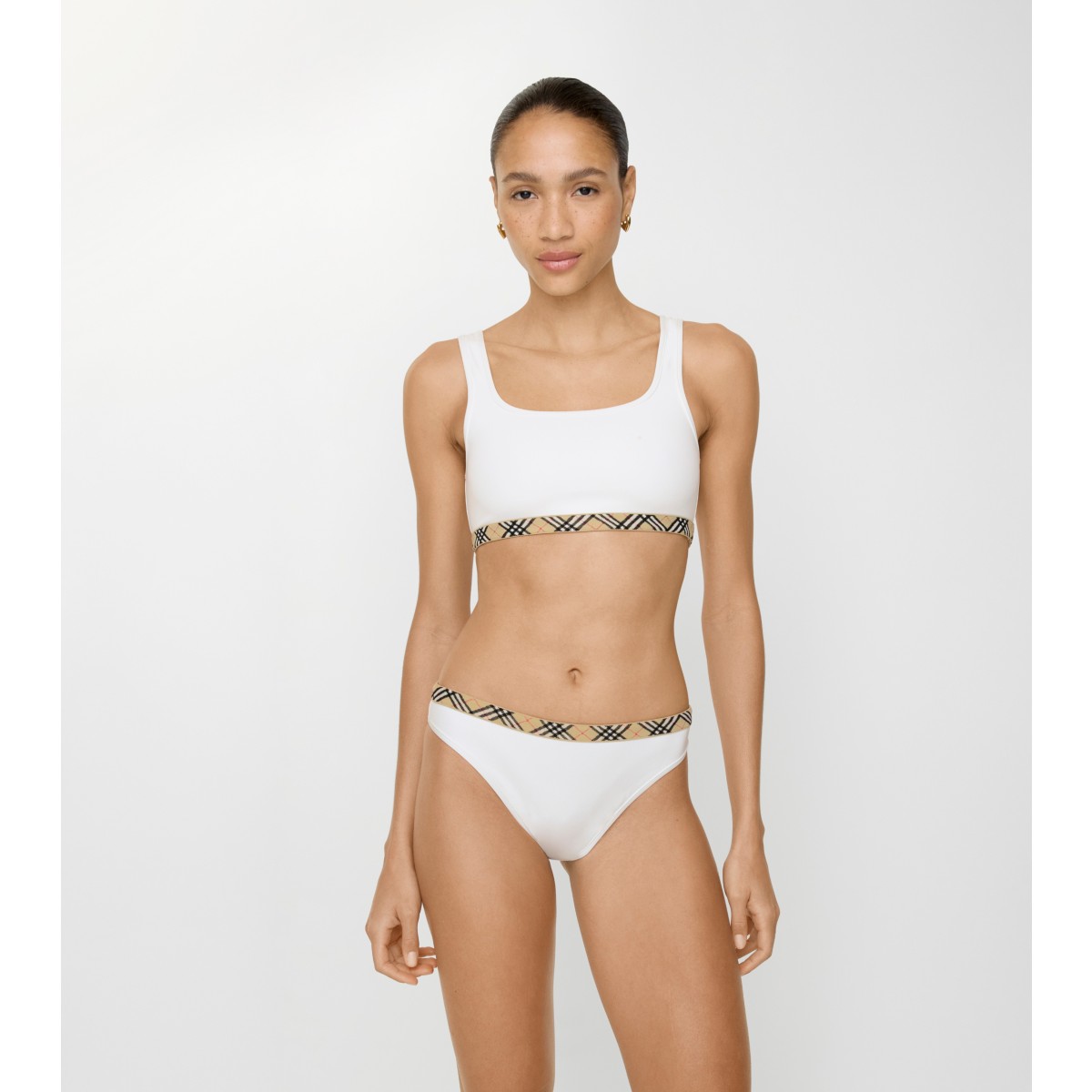  Check Trim Bikini Briefs