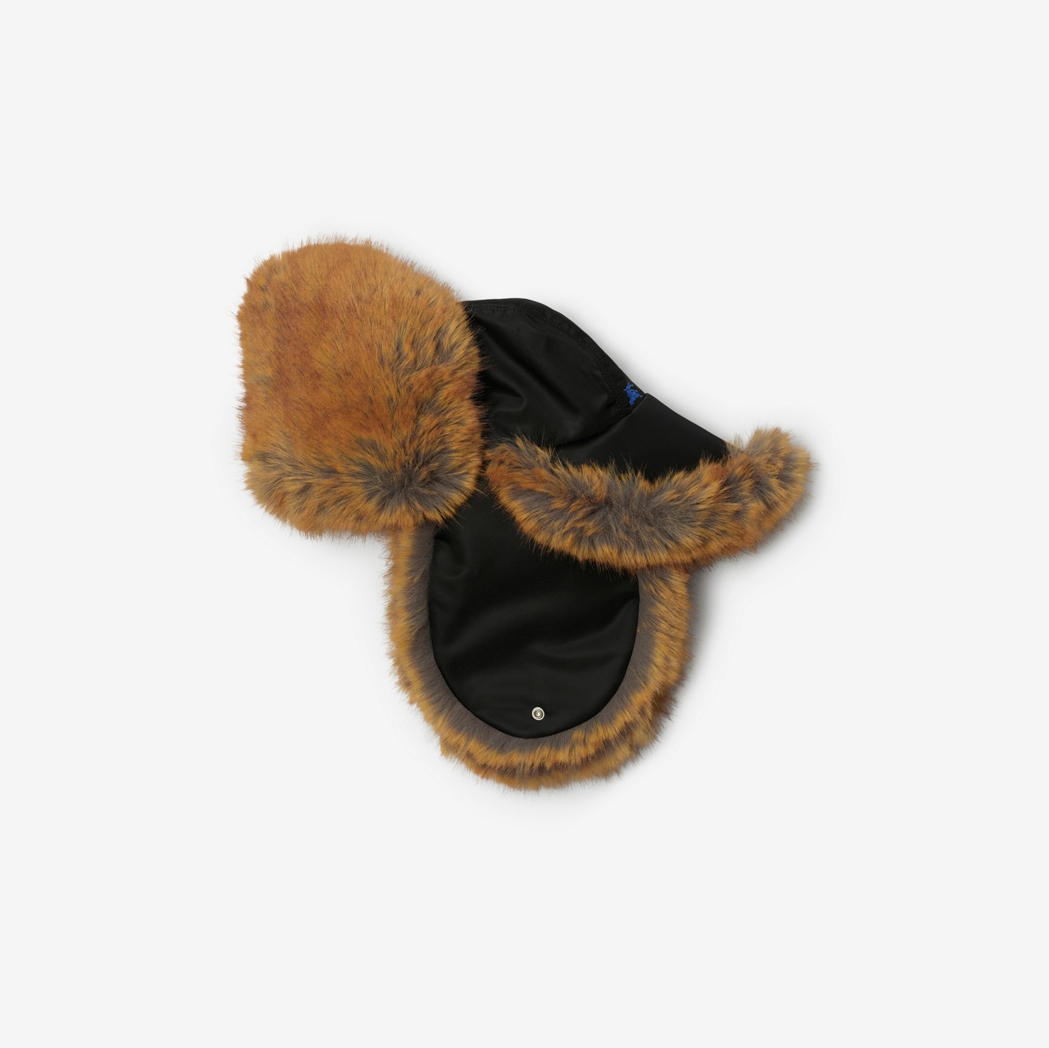 Faux Fur and Nylon Trapper Hat