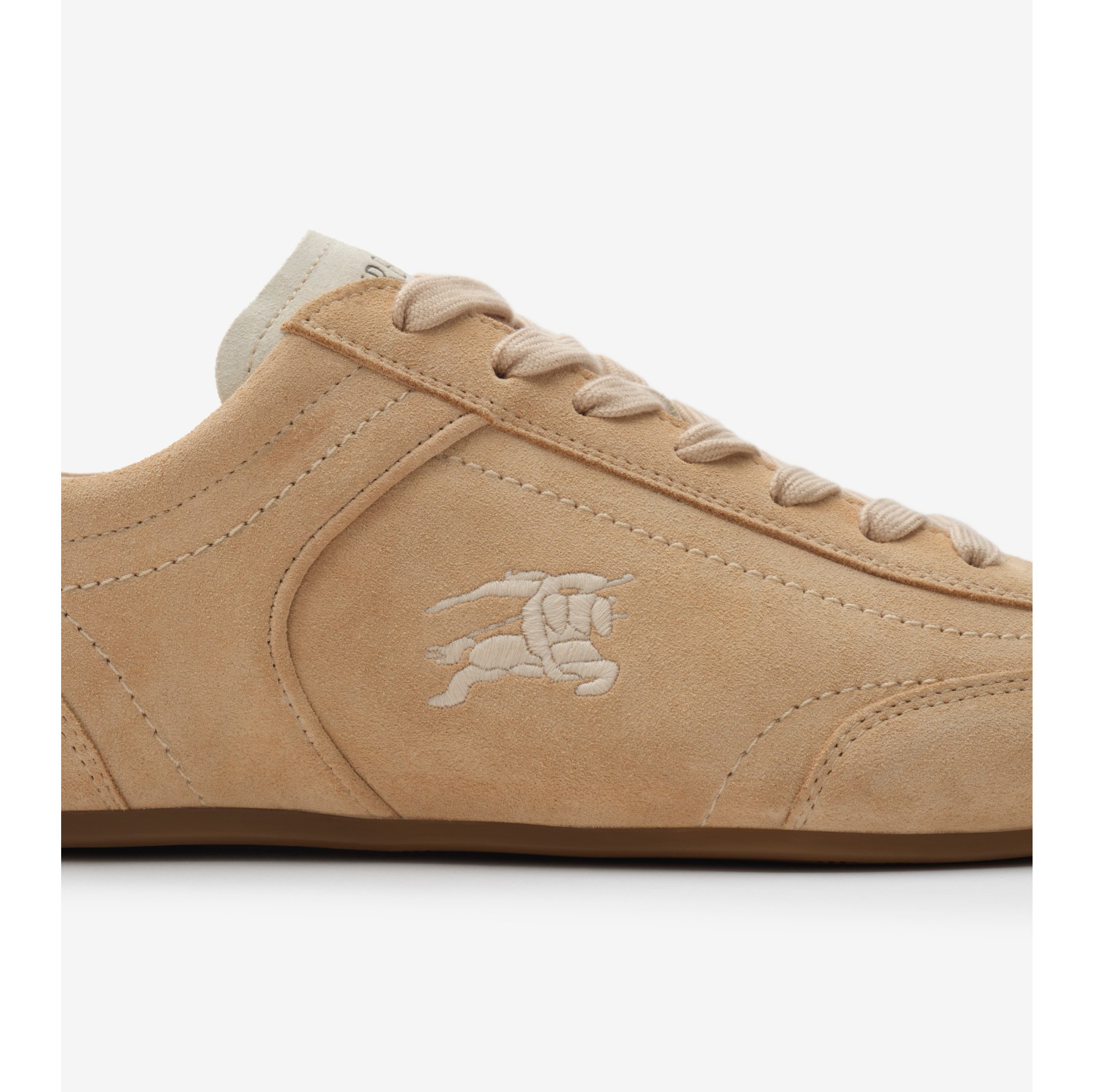 Suede Knight Runner Sneakers​ in Flax/dove beige - Women | Burberry® Official