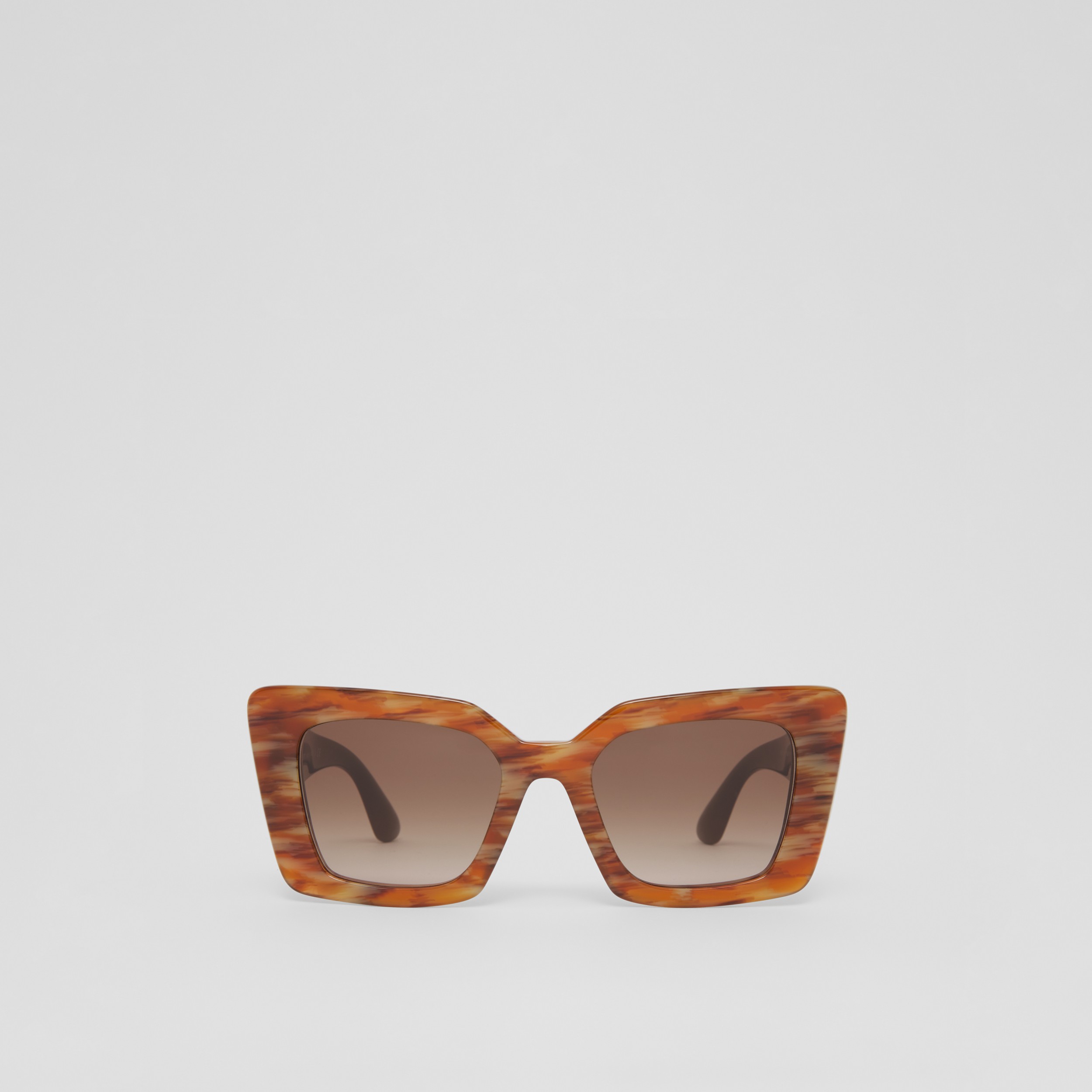 Eckige Sonnenbrille mit Monogrammmotiv (Rehfellmuster) - Damen | Burberry® - 1