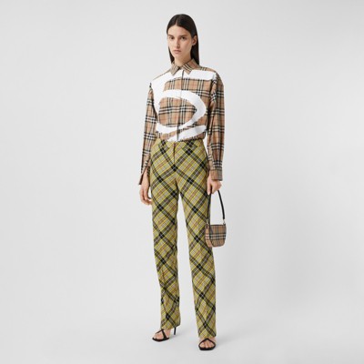 burberry check print shirt