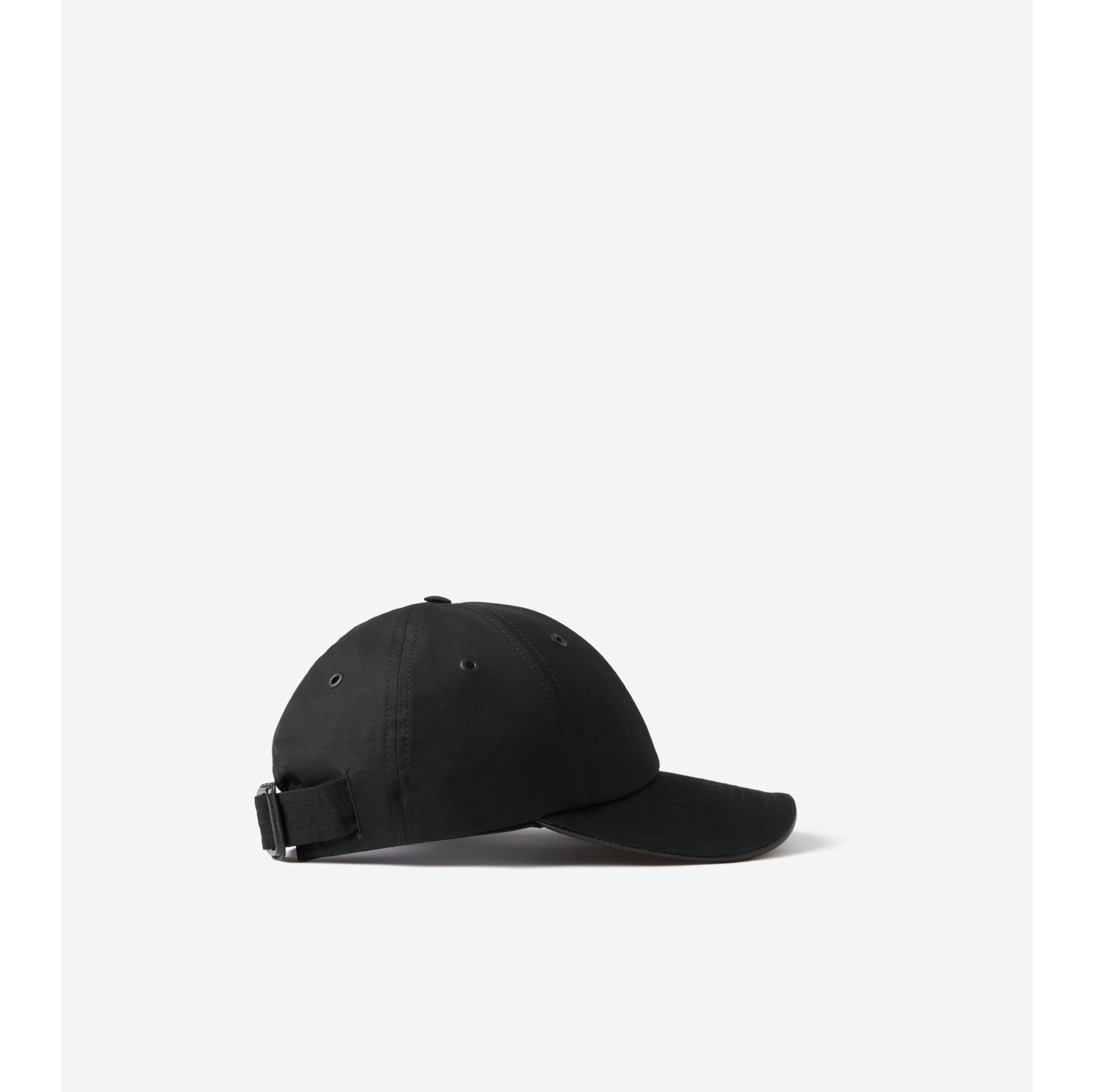 Monogram Motif Tropical Gabardine Baseball Cap in Black | Burberry ...