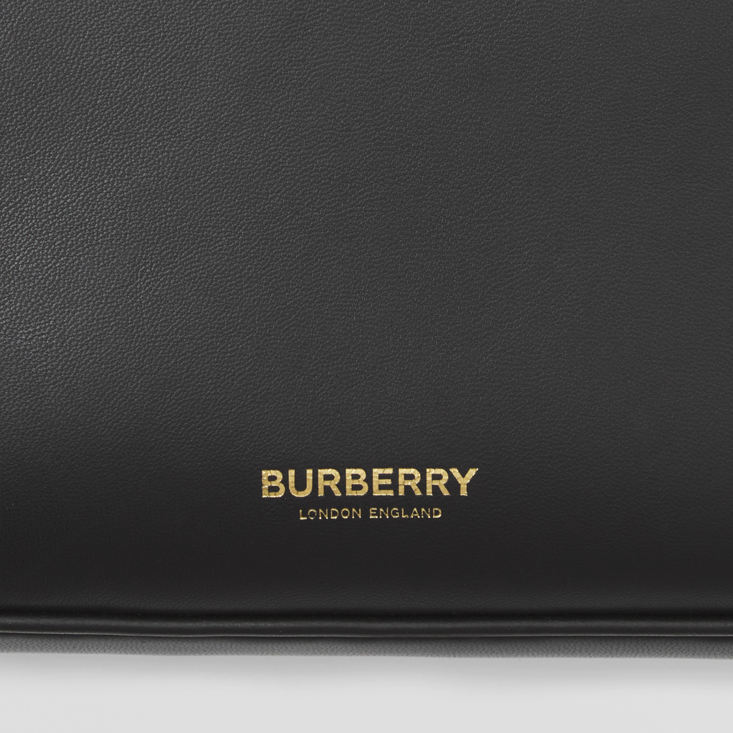 Plongé Leather Large Olympia Pouch in Black - Women | Burberry® Official - 2