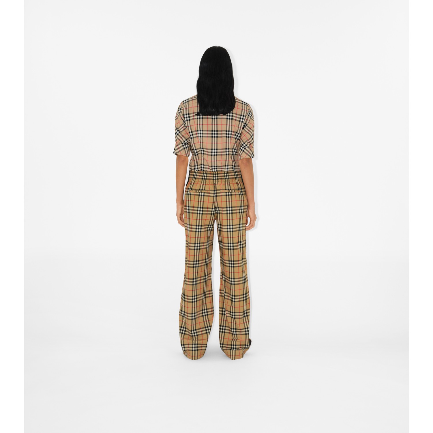 Burberry Womens Louane Trousers Vintage Check