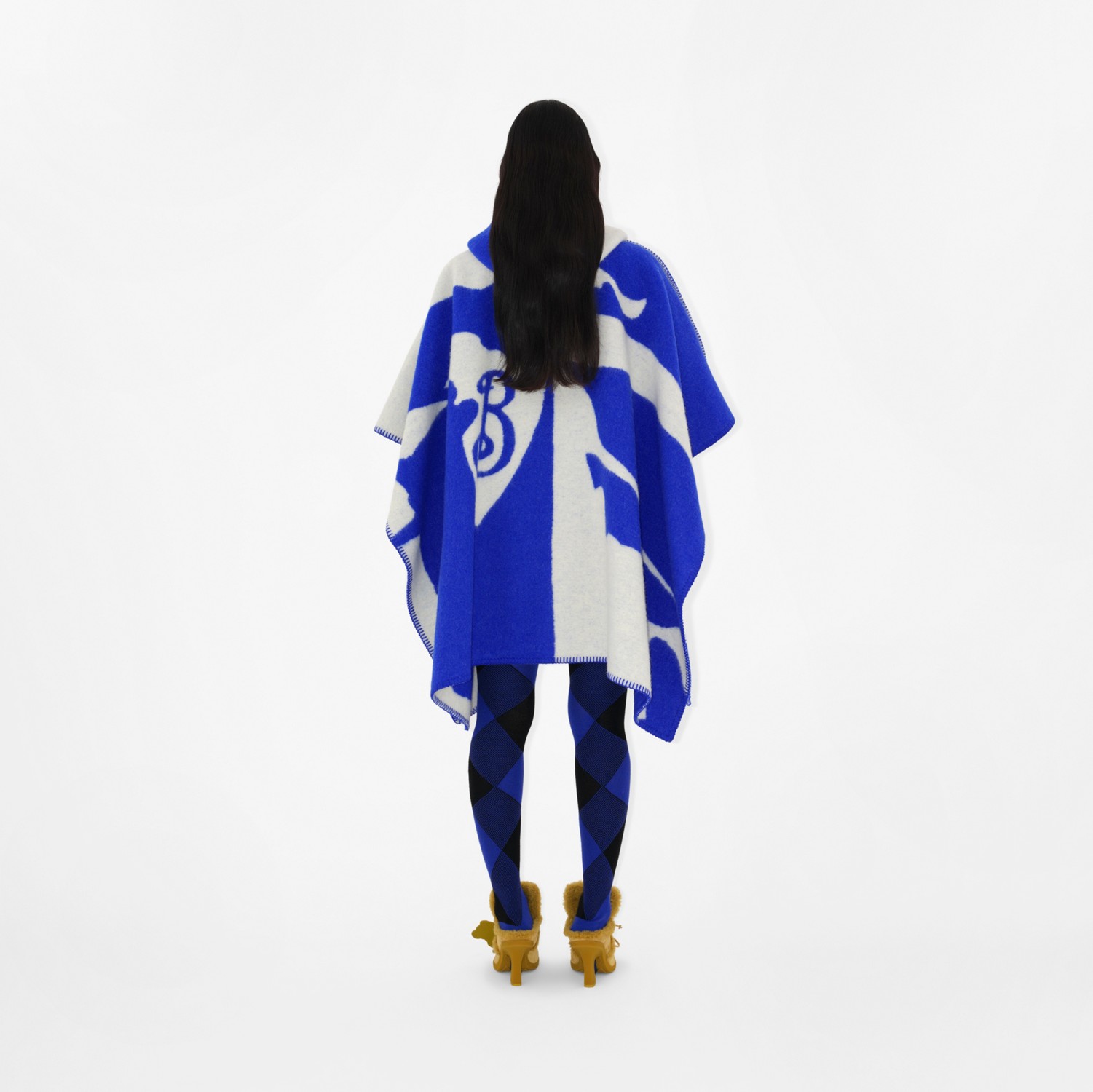 EKD ウール ブランケットケープ (ナイト) | Burberry®公式サイト EKD ウール ブランケットケープ (ナイト) | Burberry®公式サイト
