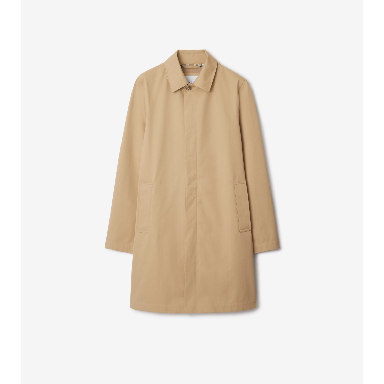 Mid-length Bonded Gabardine Car Coat