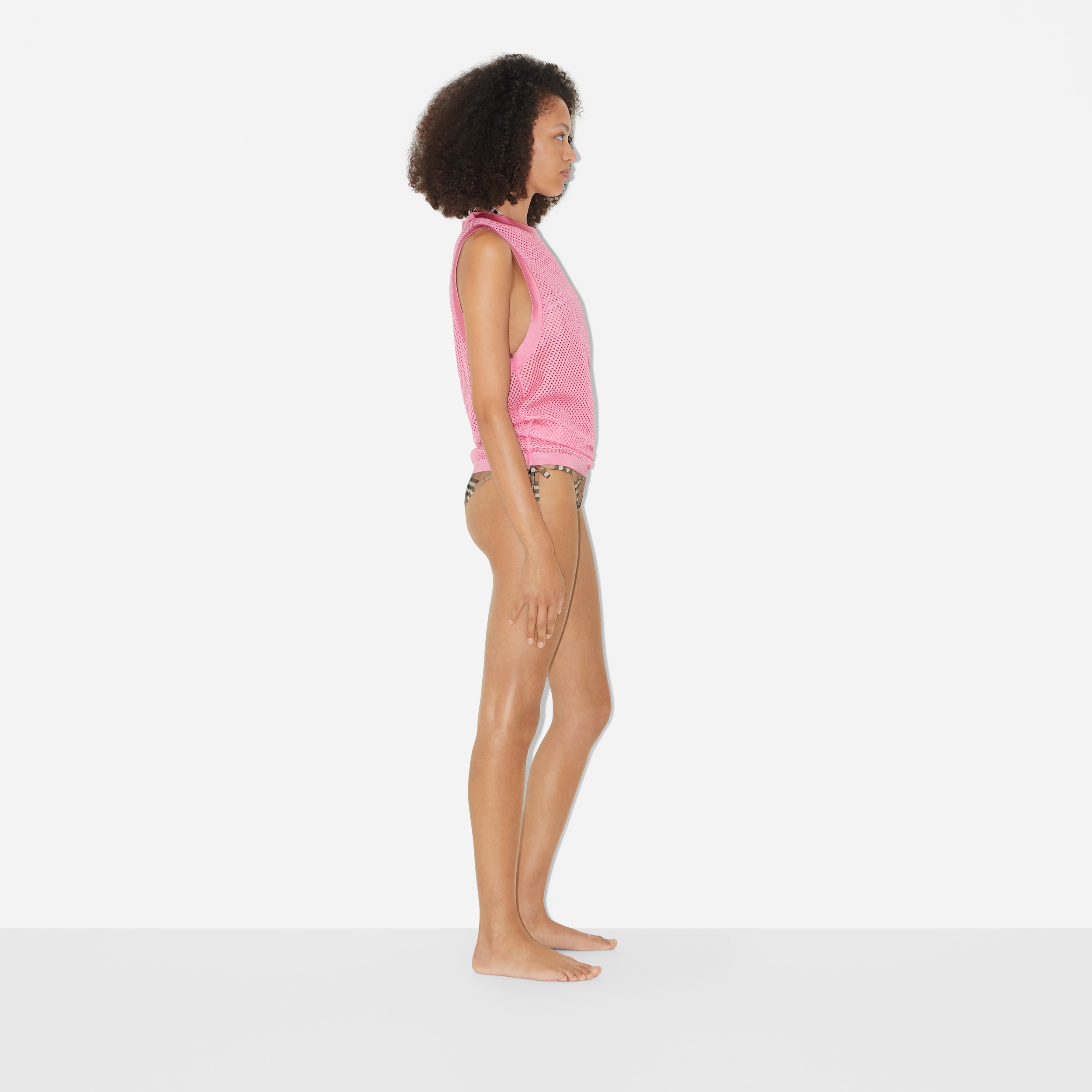 Débardeur en mesh EKD (Rose Bubble Gum) - Femme | Site officiel Burberry® - 3