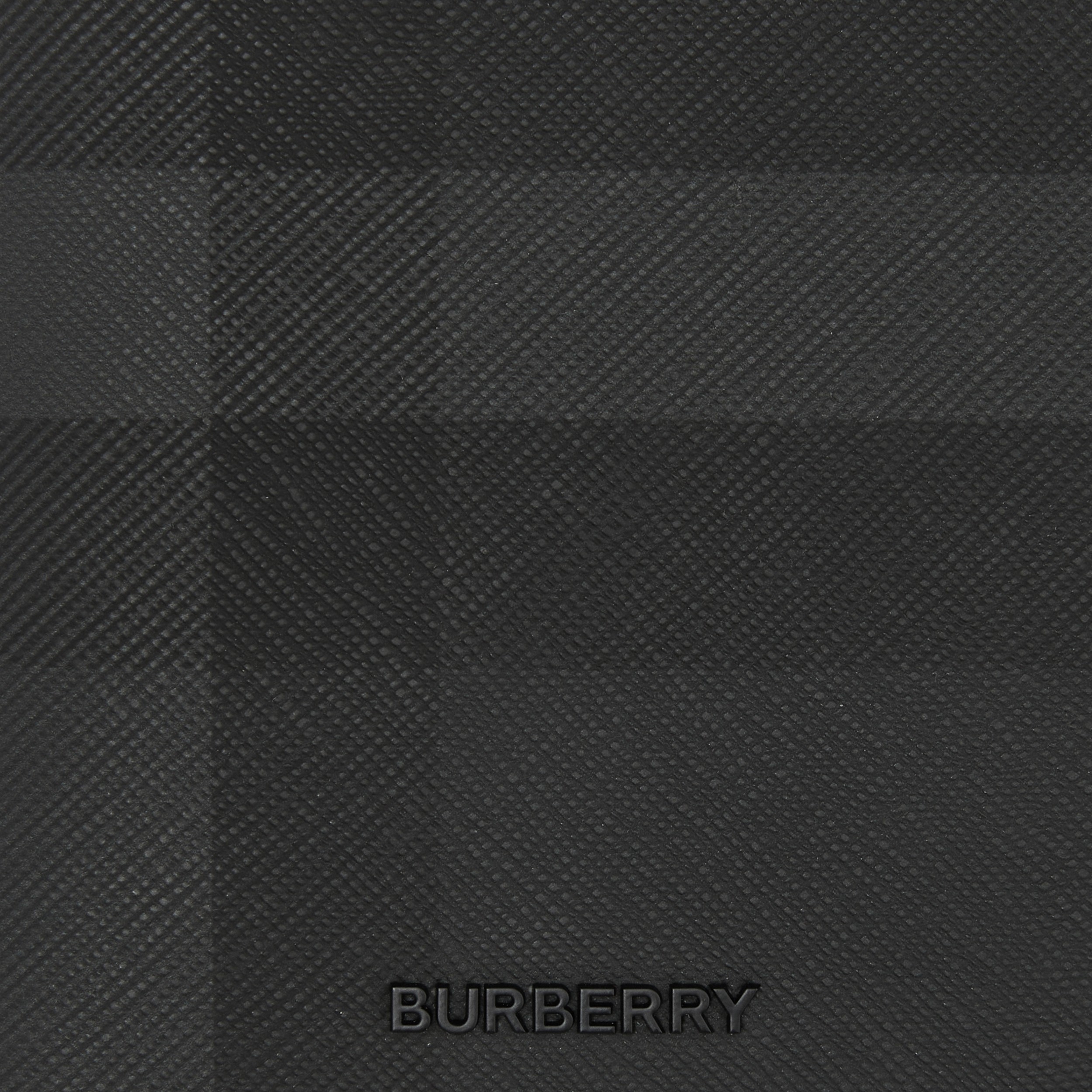 Charcoal Check and Leather Ziparound Wallet - Men | Burberry® Official - 2