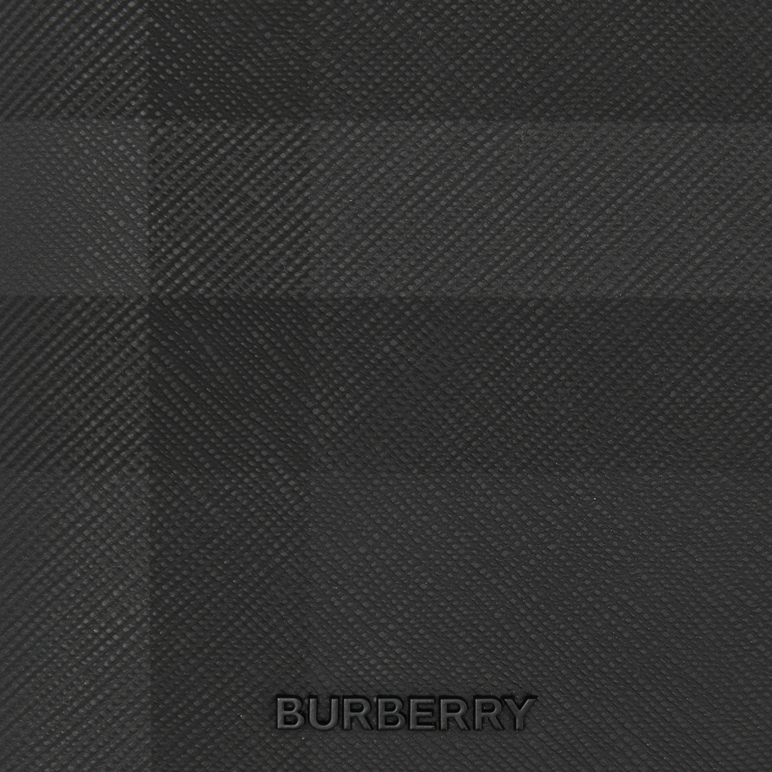 Charcoal Check and Leather Ziparound Wallet - Men | Burberry® Official - 2