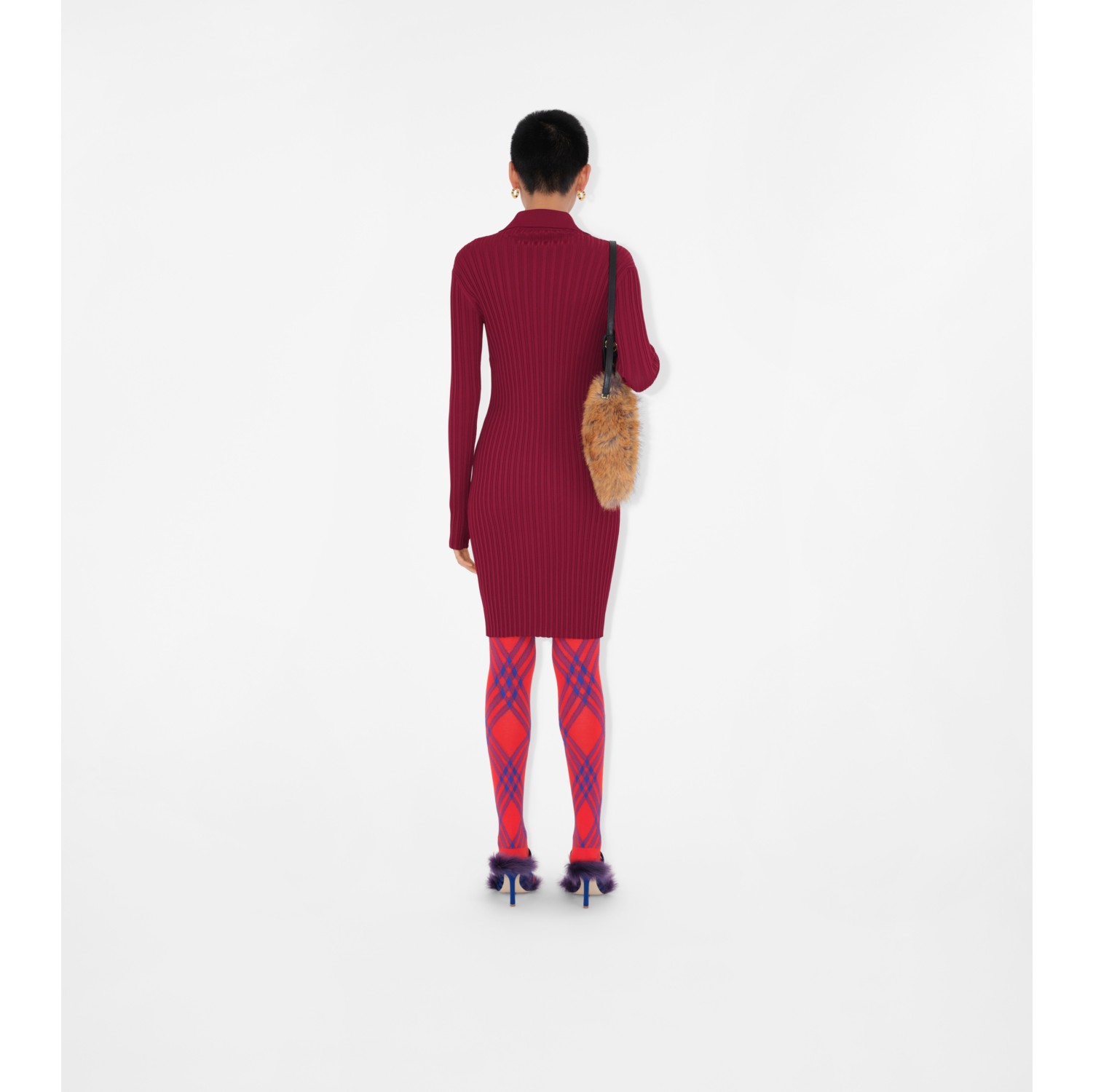 Ribknit Dress in Ripple Women, Technical Burberry® Official