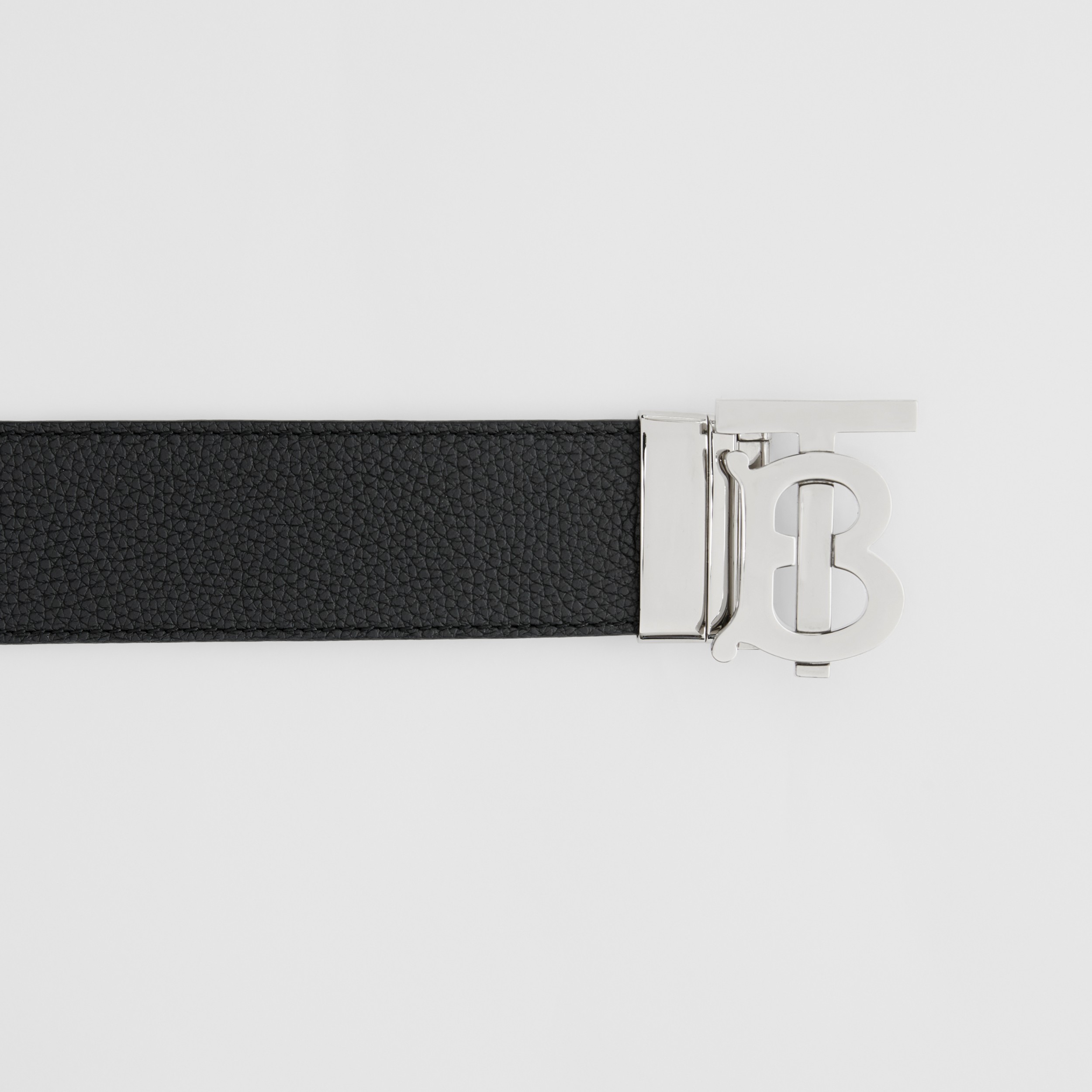 Reversible Monogram Motif Leather Belt in Black/tan - Men | Burberry® Official - 2