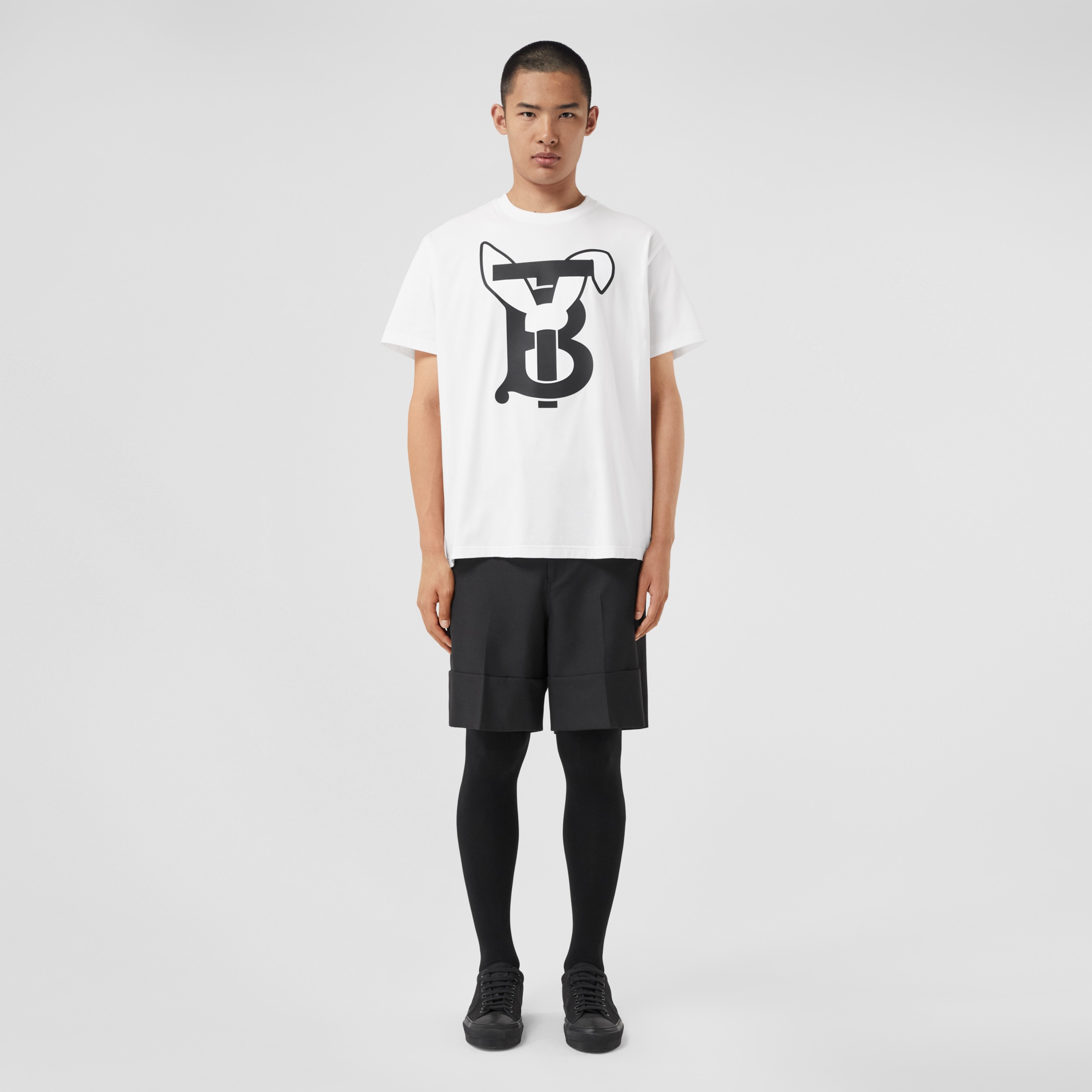 ラビットプリント コットンTシャツ (ホワイト) - メンズ | Burberry®公式サイト - 4